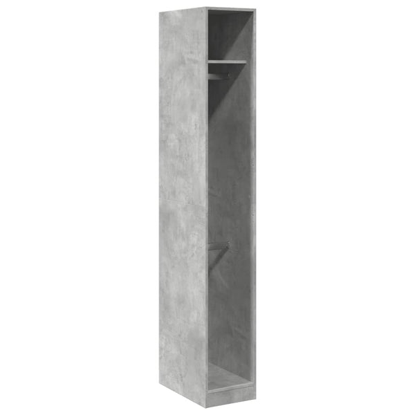 30x50x200cm betonggrauer Kleiderschrank Onal (Spanplatte)