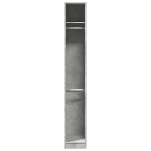 30x50x200cm betonggrauer Kleiderschrank Onal (Spanplatte)