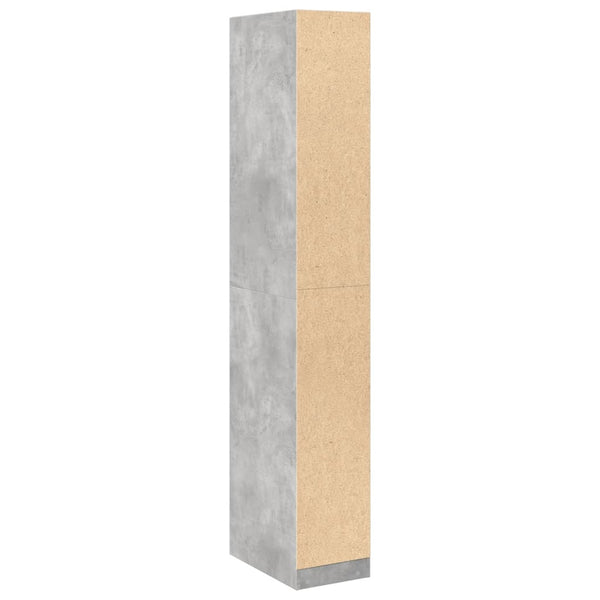 30x50x200cm betonggrauer Kleiderschrank Onal (Spanplatte)