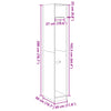 30x50x200cm betonggrauer Kleiderschrank Onal (Spanplatte)