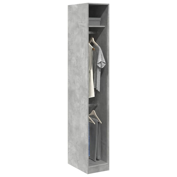 30x50x200cm betonggrauer Kleiderschrank Onal (Spanplatte)