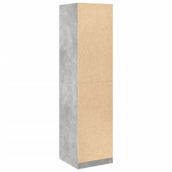 Kleiderschrank Onal, Betongrau, Maße 50x50x200cm (Spanplatte)