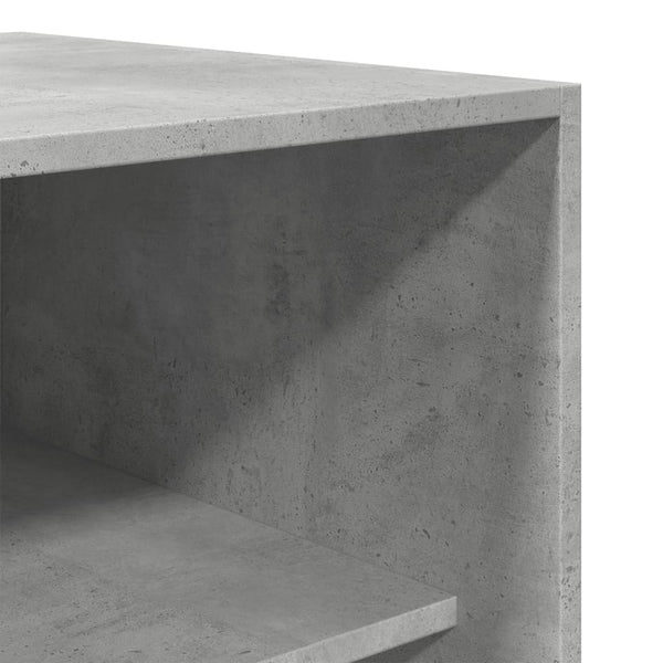 Kleiderschrank Onal, Betongrau, Maße 50x50x200cm (Spanplatte)