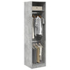 Kleiderschrank Onal, Betongrau, Maße 50x50x200cm (Spanplatte)