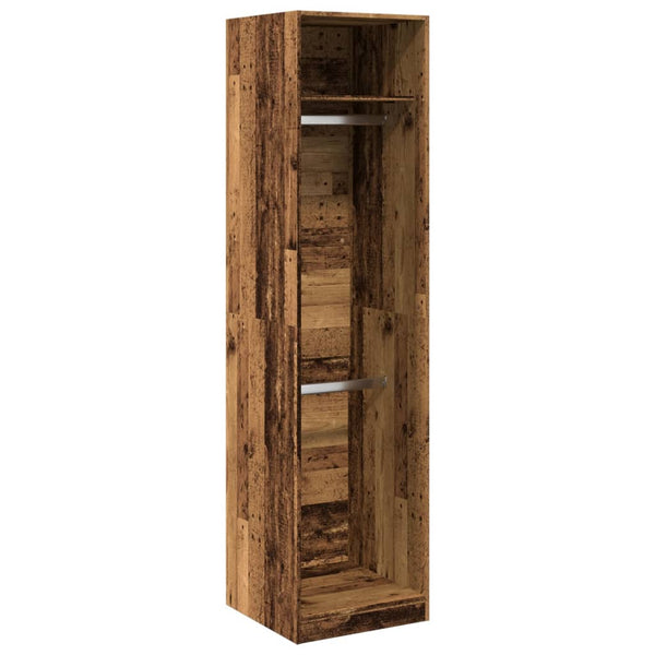 Kleiderschrank Onal aus Altholz 50x50x200cm (Holz)