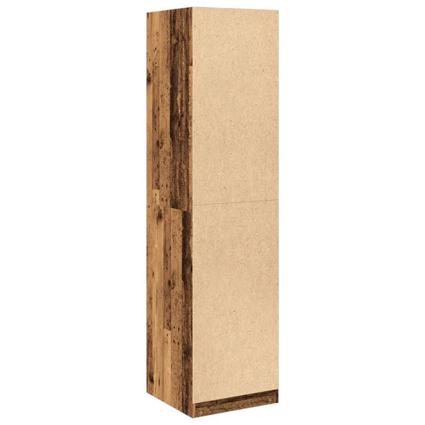 Kleiderschrank Onal aus Altholz 50x50x200cm (Holz)