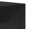 Schwarzer Onal-Kleiderschrank, Holzmaterial, 80x50x200cm