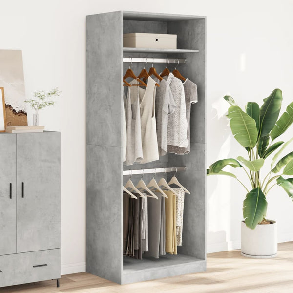 80x50x200cm kleiderschrank beton grau Onal (Spanplatte)