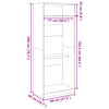 80x50x200cm kleiderschrank beton grau Onal (Spanplatte)