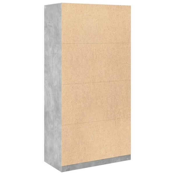 Kleiderschrank Onal 100x50x200cm in Betongrau (Spanplatte)