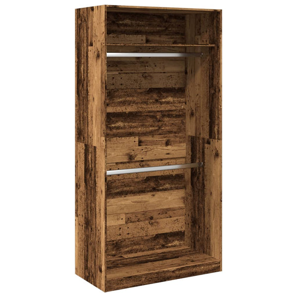 Kleiderschrank Onal aus Altholz, 100x50x200cm