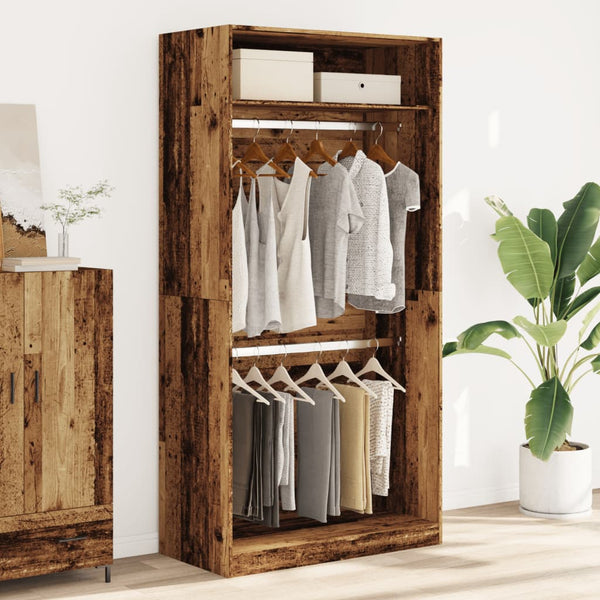 Kleiderschrank Onal aus Altholz, 100x50x200cm