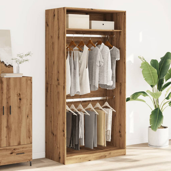 Kleiderschrank Eiche Onal, Artesaani, 100x50x200cm (Holz)