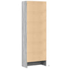 Grauer Schrank mit LED-Beleuchtung Marcedonia 69x32,5x200cm (Holz)