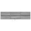 Grauer TV-Wandschrank Awwad 180x31x45cm (mit LED-Beleuchtung Sonoma)