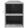 Grauer TV-Wandschrank Sorentina 180x31x39,5cm (mit LED-Beleuchtung Sonoma)