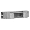 Grauer TV-Wandschrank Sorentina 180x31x39,5cm (mit LED-Beleuchtung Sonoma)