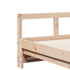 Schlafsofa ohne Matratze Aviva 80x200cm (Kiefer)