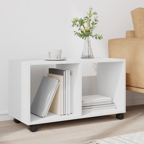 Weißer Rollcontainer Gevget 72x33x42,5cm (Holz)