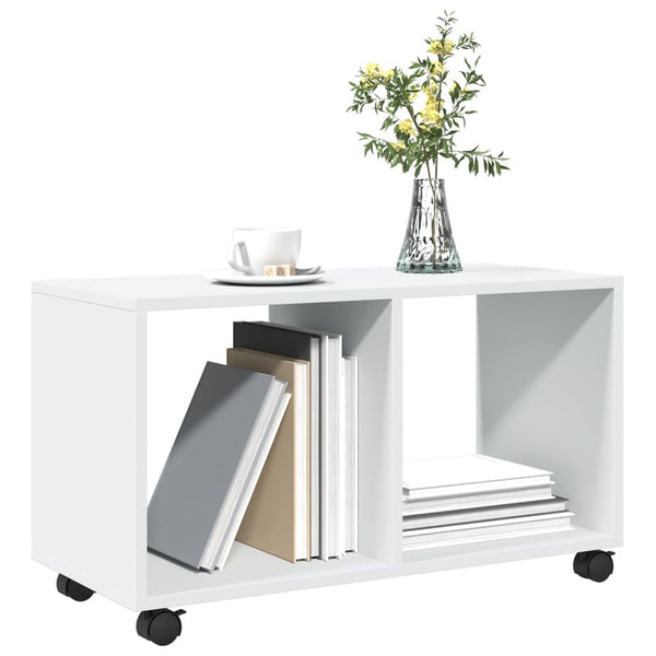 Weißer Rollcontainer Gevget 72x33x42,5cm (Holz)