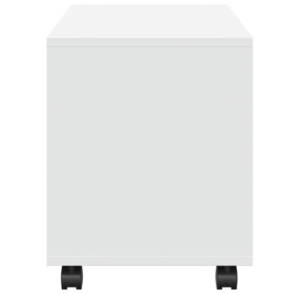 Weißer Rollcontainer Gevget 72x33x42,5cm (Holz)