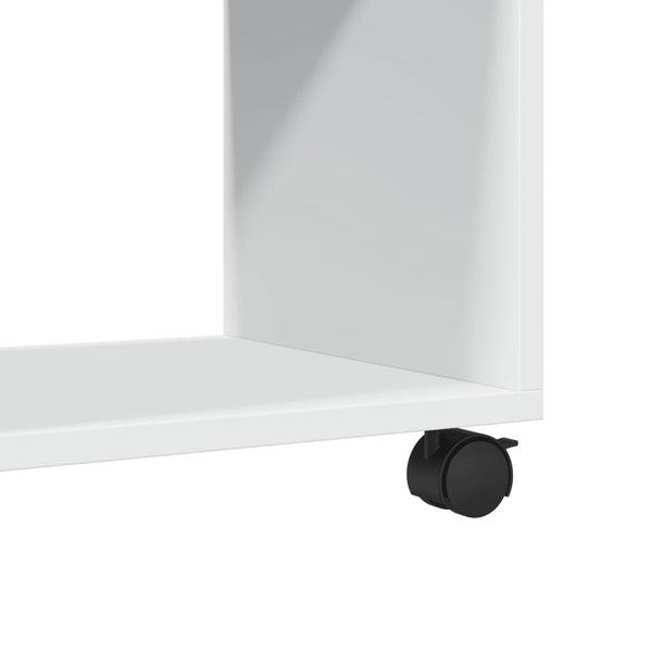 Weißer Rollcontainer Gevget 72x33x42,5cm (Holz)