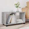 Betongrauer Schrank auf Rollen Gevget 72x33x42,5cm (Holz)