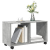 Betongrauer Schrank auf Rollen Gevget 72x33x42,5cm (Holz)