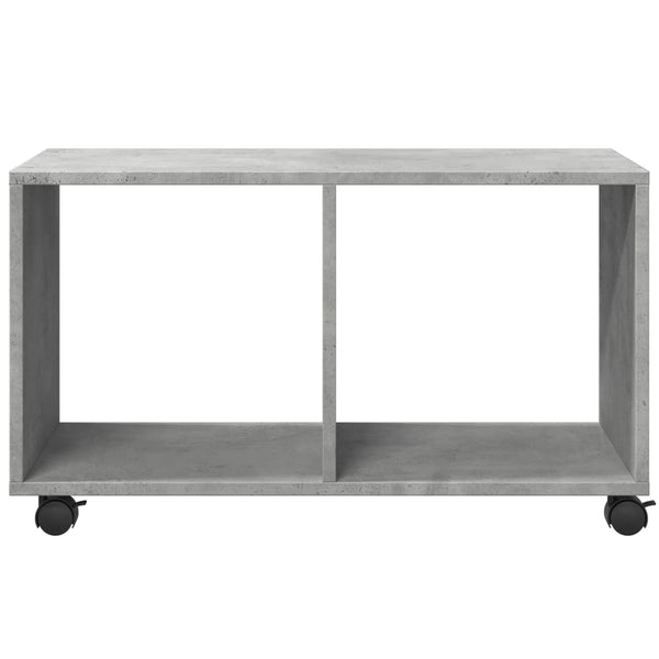 Betongrauer Schrank auf Rollen Gevget 72x33x42,5cm (Holz)