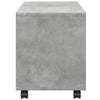 Betongrauer Schrank auf Rollen Gevget 72x33x42,5cm (Holz)