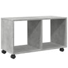 Betongrauer Schrank auf Rollen Gevget 72x33x42,5cm (Holz)
