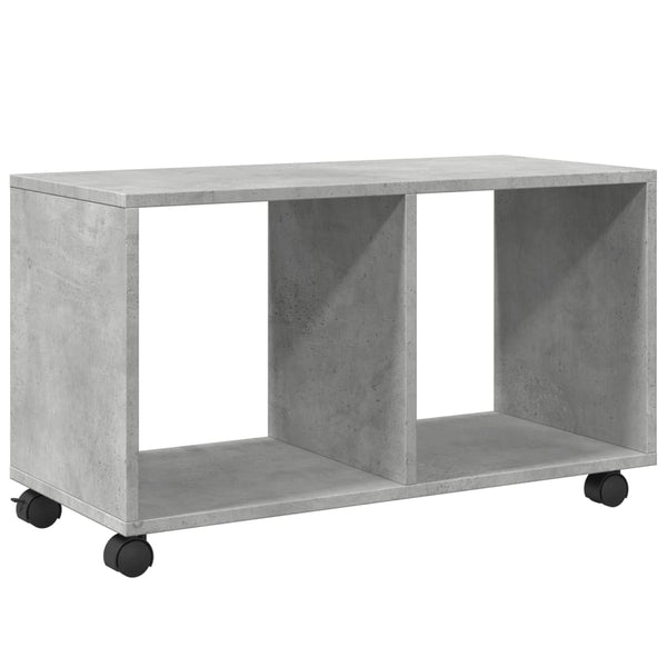 Betongrauer Schrank auf Rollen Gevget 72x33x42,5cm (Holz)