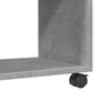 Betongrauer Schrank auf Rollen Gevget 72x33x42,5cm (Holz)