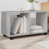 Betongrauer Schrank auf Rollen Gevget 72x33x42,5cm (Holz)