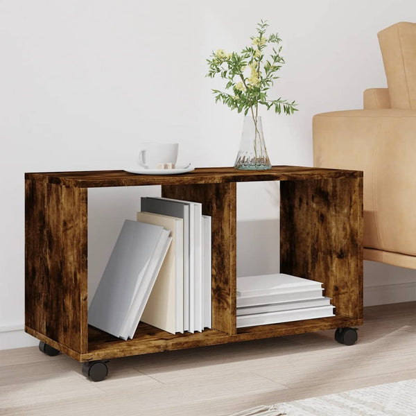 Gevget Rollcontainer 72x33x42,5cm (Holz), Eiche geräuchert