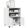 Weißer Schrank auf Rollen Mila 60x48x81cm (Spanplatte)