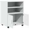 Weißer Schrank auf Rollen Mila 60x48x81cm (Spanplatte)