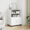 Weißer Schrank auf Rollen Mila 60x48x81cm (Spanplatte)