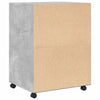 Betongrauer Schrank auf Rollen Mila 60x48x81cm (Spanplatte)