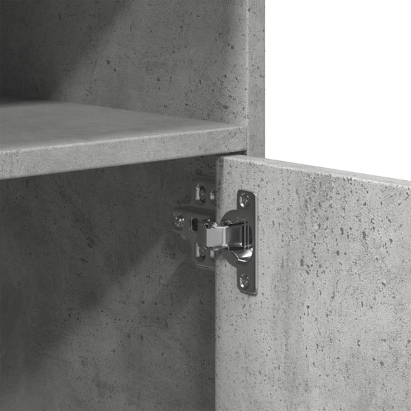 Betongrauer Schrank auf Rollen Mila 60x48x81cm (Spanplatte)