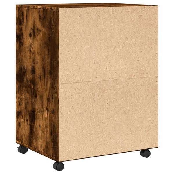 Räuchereiche Schrank auf Rollen Mila 60x48x81cm (Holz)