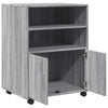 Grauer Schrank auf Rollen Mila 60x48x81cm (Holz)