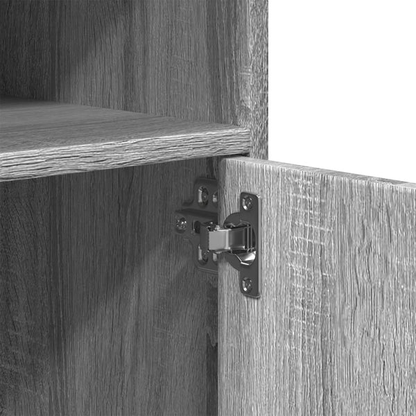 Grauer Schrank auf Rollen Mila 60x48x81cm (Holz)