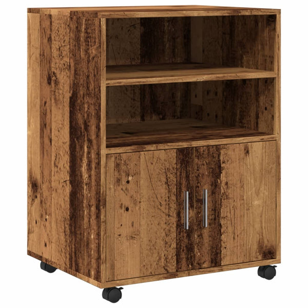 Alte Holzkommode auf Rollen Mila 60x48x81cm (Spanplatte)