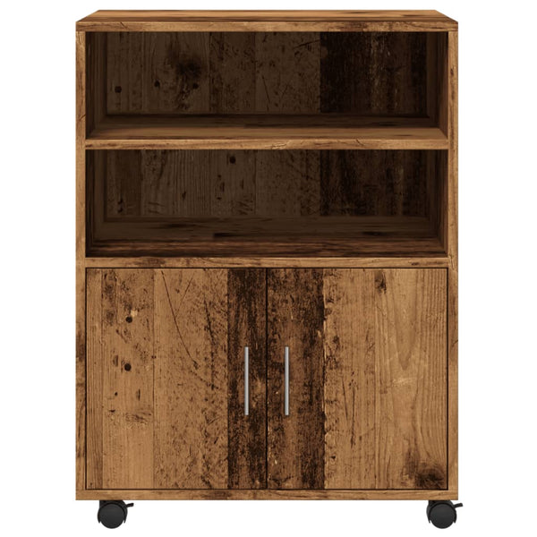 Alte Holzkommode auf Rollen Mila 60x48x81cm (Spanplatte)