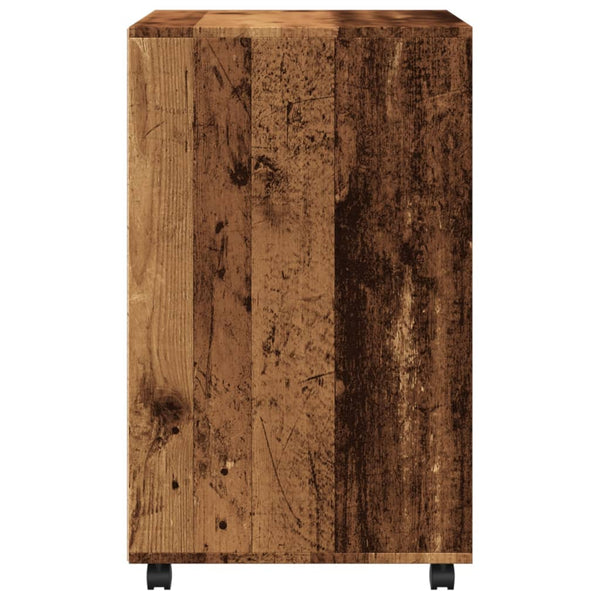 Alte Holzkommode auf Rollen Mila 60x48x81cm (Spanplatte)