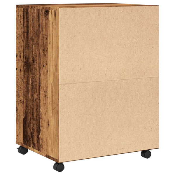 Alte Holzkommode auf Rollen Mila 60x48x81cm (Spanplatte)