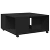 Schwarzer Couchtisch Rachella 80x80x40cm (Holz)
