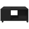 Schwarzer Couchtisch Rachella 80x80x40cm (Holz)