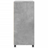Betongrauer Schrank auf Rollen Caloean 55x40x91cm (Spanplatte)